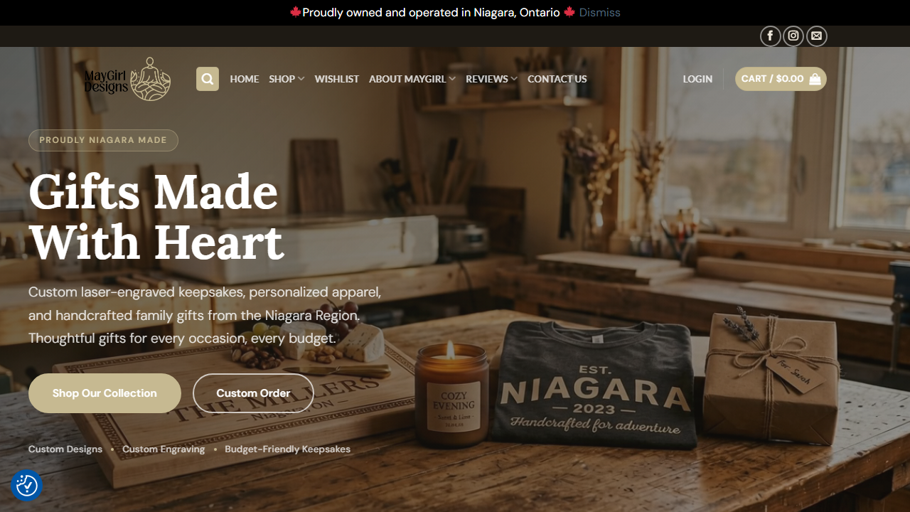 Maygirl Designs website